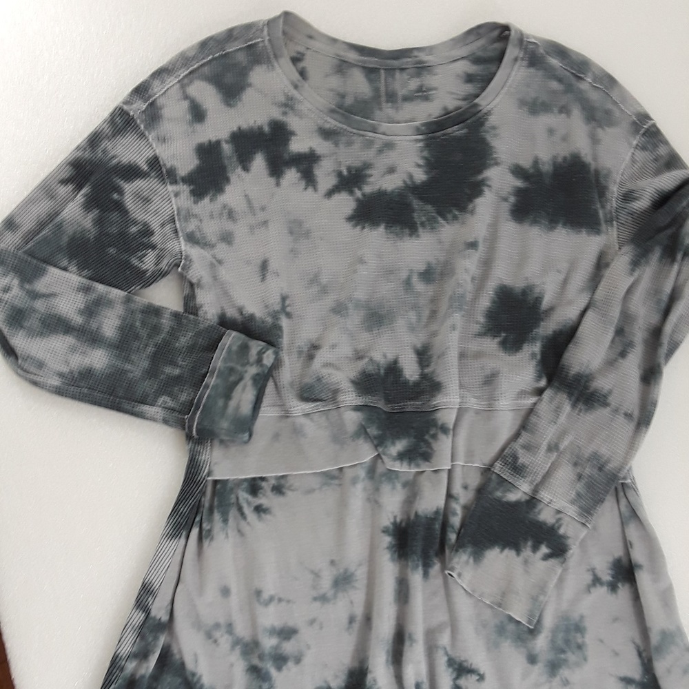 Long sleeve tie-dyed knit top - NWOT